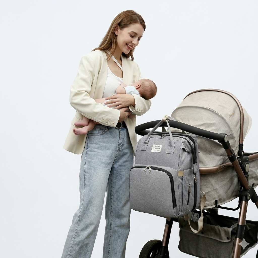 Mochila Cambiador Bebés Multifunción